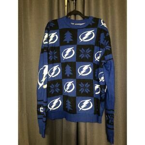 Ugly Christmas Sweater Xmas Size XL NHL Lightening